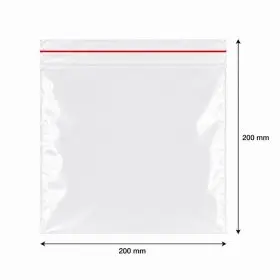 Pungi Cu Fermoar Ziplock, Standard, 200 x 200 mm, 50 my, Buc / Pachet 100-Pungi Cu Inchidere Zip Sau Slider