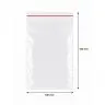 Pungi Cu Fermoar Ziplock, Standard, 50 microni Dimensiuni mm (l x L) 100 x 150, Grosime 50 my, Culoare Transparent, Buc / Pachet 100