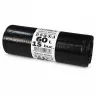 Saci Menajeri Din LDPE Reciclat Tip Sac Subtire, Litri 60, Grosime 18 my, Dimensiuni 600x700 mm, Culoare Negru, Saci/Rola 15-...