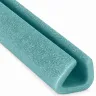Profil Din Spuma PEE, U Clasic Lungime 1000 mm, Dimensiuni A-B-C-D 62 x 60 x 86 x 12 mm, Culoare Verde, Metri / Pachet 25