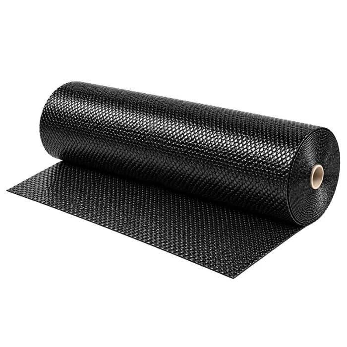 Folie Cu Bule Mici Neagra Latime 1000 mm, Lungime 25 m, Straturi 2, Grosime 70 my-Folie Cu Bule De Aer Mici