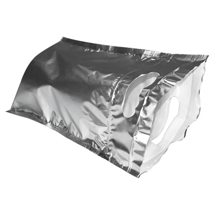 Punga Termoizolanta Cu Fermoar Isothermal Pouch Dimensiuni 200  X 250 mm, Clapeta 70 mm, Culoare Argintiu, Tip Cu Maner si Zip