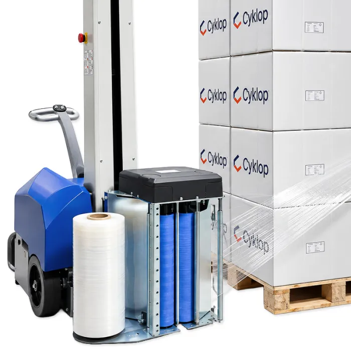 Robot Paletizare Cyklobot CPM1 Cu 1 Motor, Cyklop®-Masini De Infoliat Paleti - Cyklop® - German Brand