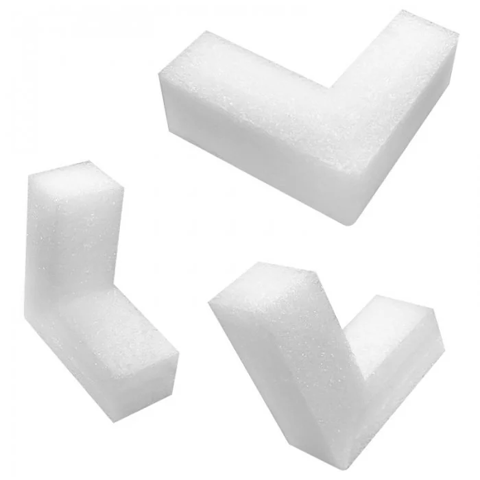 Coltar Protectie L Dimensiuni A-B-C 120 x 120 x 50 mm, Culoare Alb, Buc / Pachet 100-Polietilena Expandata, Polipropilena Si ...