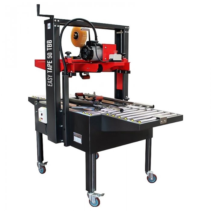 Masina De Sigilat Cutii Easy Tape Viteza de Sigilare 20 m/min, Tip Banda BOPP / PVC / Kraft, Greutate 250 kg, Alimentare 220 ...