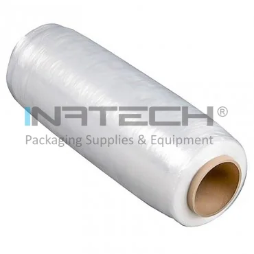 Предварительно натянутая стрейч-пленка для ручного использования, длина 600 м, ширина 420 мм, толщина 7 мкм, вес 1.6 кг, цвет прозрачный, 6 штук / пакет