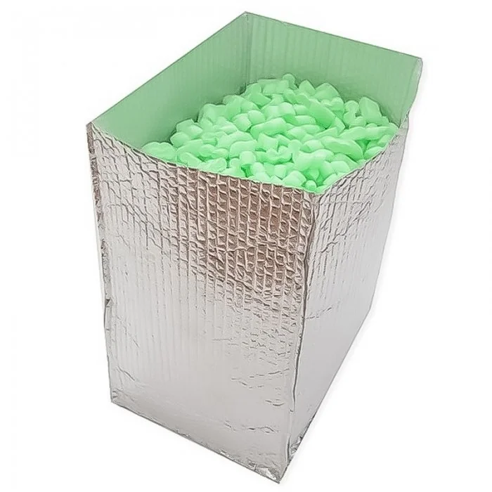 Ambalaj Termoizolant Cutii Dimensiuni mm (L × l × h) 380 x 250 x 450, Culoare Argintiu-Pungi Termoizolante