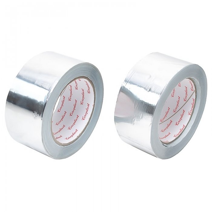 Banda Adeziva Din Aluminiu 50 mm x 50 m x 50 my Lungime 50 m, Latime 50 mm, Adeziv Cauciuc sintetic, Grosime 50 my, Culoare A...