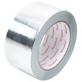 Banda Adeziva Din Aluminiu 50 mm x 50 m x 50 my Lungime 50 m, Latime 50 mm, Adeziv Cauciuc sintetic, Grosime 50 my, Culoare A...