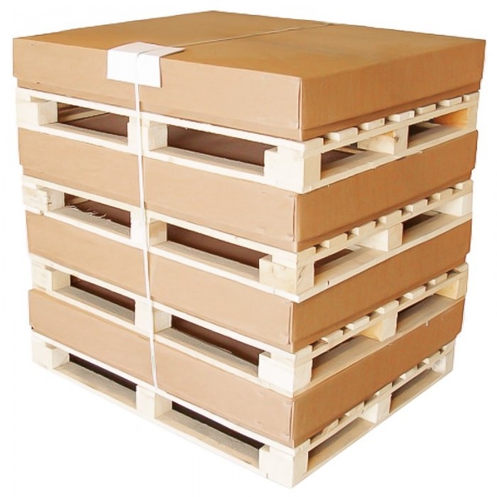 Kit Cutie Pe Palet Din Lemn-Kituri Carton