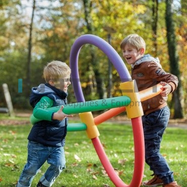 Коннектор Пена 4 Отверстия Длина 250 мм, Диаметр 60 мм, Толщина 15 мм, Коннектор 4 Отверстия, Цвет Желтый