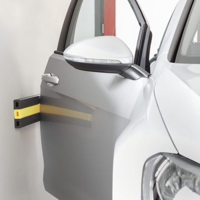 Placa Din Spuma Pentru Protectia Usilor Lungime 500 mm, Latime 125 mm, Grosime 30 mm, Culoare Negru / Galben, Buc / Pachet 48...