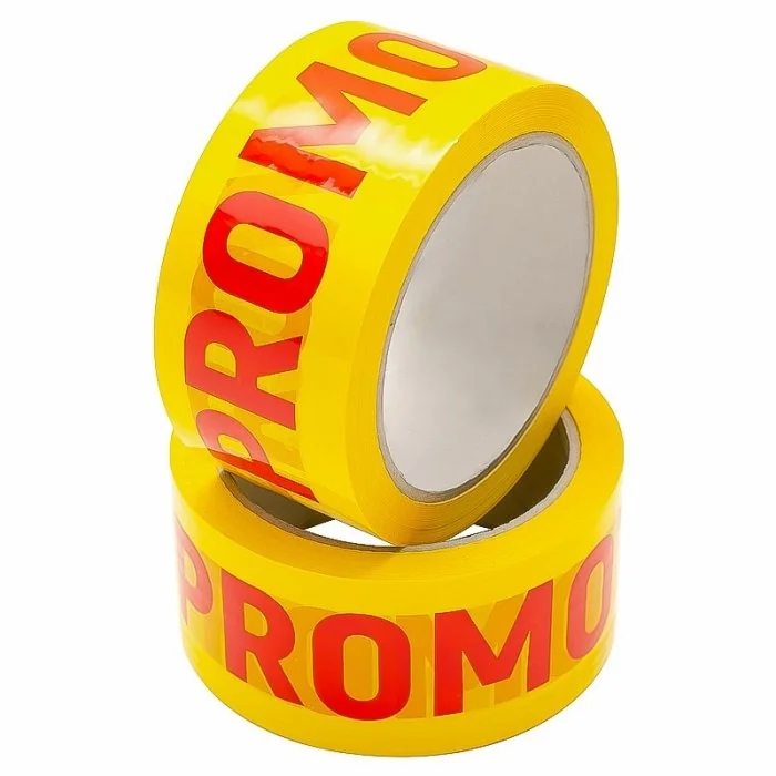 Banda Adeziva PROMOTIE Lungime 60 m, Latime 48 mm, Grosime 48 my, Culoare Galben-Benzi Adezive Pentru Ambalare