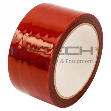 Скотч для герметизации шириной 50 мм, длиной рулона 50 м, толщиной 50 мкм, красного цвета
