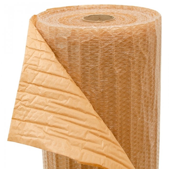 Folie Cu Bule Caserata Cu Hartie Kraft-Folie Cu Bule De Aer Mici