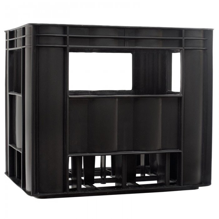 Lada Transport 12 Sticle Dimensiune Exterioara 400 x 300 x 340 mm, Material PP Reciclat, Greutate 1.6 kg, Culoare Negru-Lazi ...