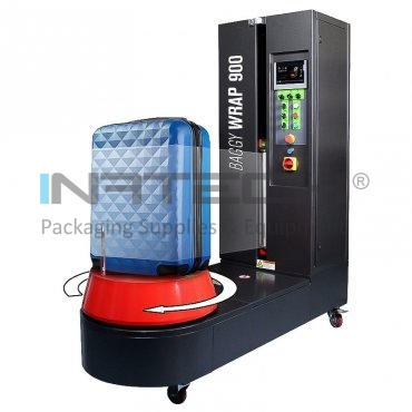 Masina De Infoliat Valize Baggy Wrap 900 B Dimensiuni Masina (mm) 400 (l) x 1450 (L) x 1740 (h), Greutate Maxima 80 kg, Viteza Rotatie 0-20 RPM, Grup preintindere Da, Putere k 1.25 W, Dimensiune maxima produs (mm) 250-1200(L) x 200-400(l)