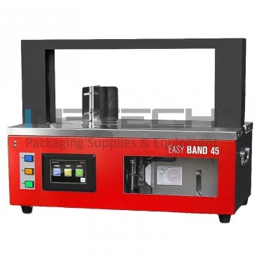 Машина для скрепления с крафт-лентой, BOPP Easy Band 45 скорость запечатывания 25 циклов/мин, ширина ленты 29 мм, тип ленты крафт, PE, BOPP, питание 230 В - 50/60 Гц, максимальный размер коробки (мм) 460 х 200 мм