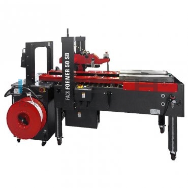 Masina De Format, Legat Si Sigilat Cutii Pack Former 50 SB Viteza de Sigilare 22 m/min, Banda PP 9 mm, Tip Banda Kraft, PP, PVC, Alimentare 380V, 50/60Hz, Dimensiune Max Cutie (mm) 500 x 400 x 450