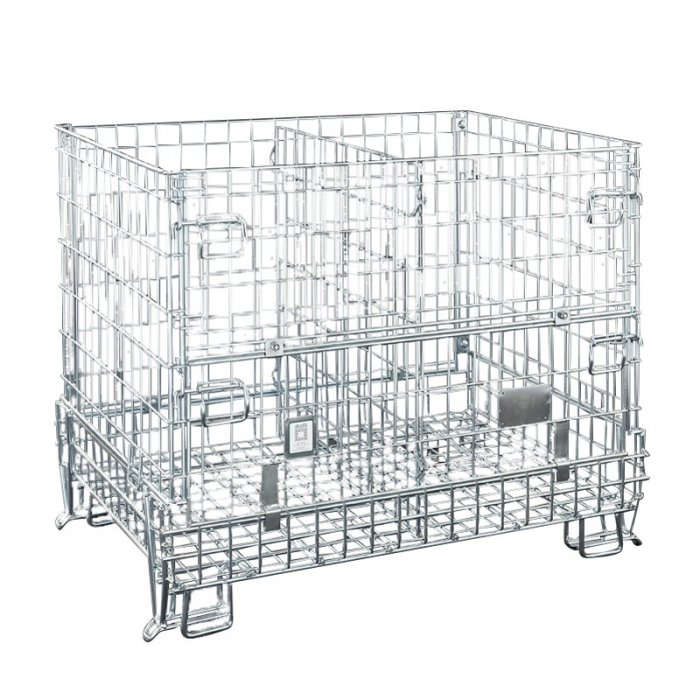 Boxpaleti Metalici Cu Picioare, Lungime 1200 mm, Latime 800 mm, Inaltime 1000 mm, Greutate 54 kg, Stivuibil DA, Incarcare opt...