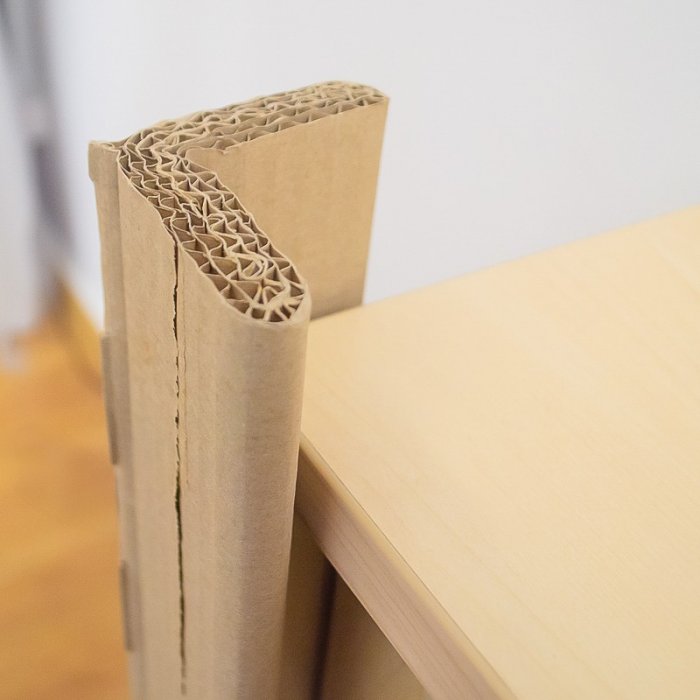 Coltar Carton Profil L, Lungime 1200 mm, Laturi 50 x 50 mm, Reutilizabil DA-Coltare Carton