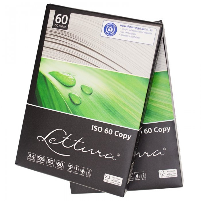 Hartie Copiator Reciclata A4 Lettura, 80g/mp, 500 coli/top Format A4, Denumire Lettura, Hartie Reciclata DA, Dimensiuni 210 x...