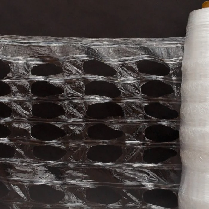 Folie Stretch Perforata, Anticondens, 420 mm, 1,65 kg Lungime 425 m, Latime 420 mm, Greutate 1.65 kg, Culoare Transparent-Fol...