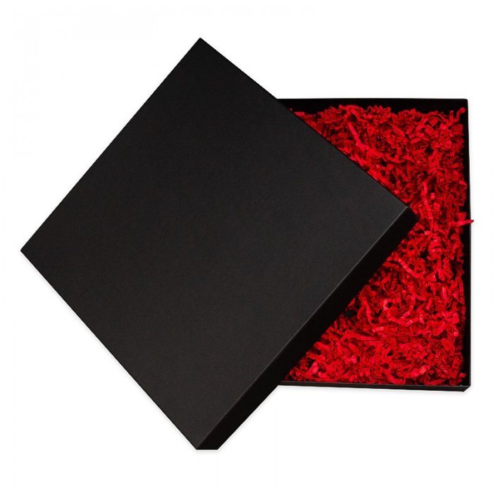 Cutie Pentru Cadouri, Mucava, Premium, Lungime 317 mm, Latime 317 mm, Inaltime 50 mm, Culoare Negru, Tip Carton Mucava-Cutii ...