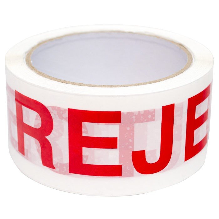 Banda Adeziva Personalizata REJECT, 50 mm x 66 m-Benzi Adezive Pentru Ambalare