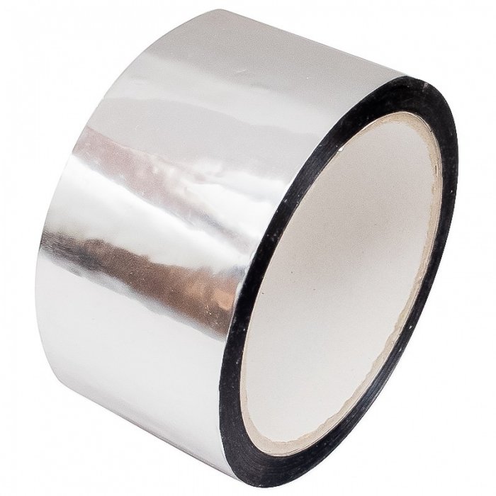 Banda Adeziva Aluminizata 50 mm x 50 m x 47 my Lungime 50 m, Adeziv Acrilic, Latime 50 mm, Grosime 47 my, Culoare Argintiu-Be...