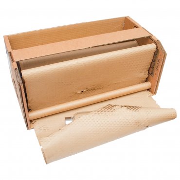 Диспенсер для крафт-бумаги Honeycomb 70 г, длина 100/170 м, ширина 400 мм, натуральный цвет, плотность 70 гр