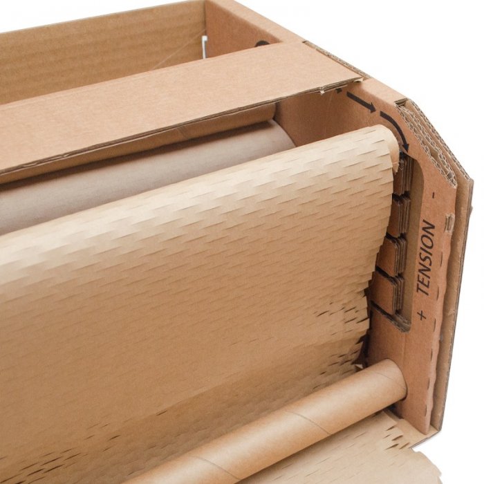 Dispenser Hartie Kraft Honeycomb 70 g Lungime 100/170M m, Latime 400 mm, Culoare Natur, Gramaj 70 gr-Hartie Pentru Ambalare