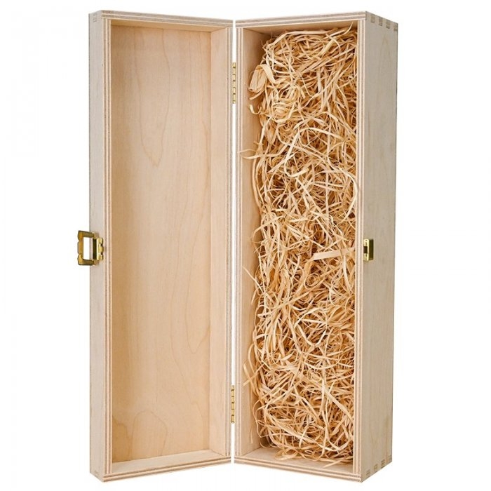 Cutie Din Lemn Pentru 1 Sticla De Vin Lungime 335 mm, Latime 95 mm, Inaltime 95 mm, Capac Cu balamale, Material Lemn, Culoare...