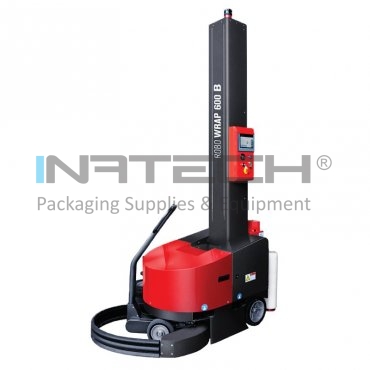 Паллетизирующий робот 600 B минимальный размер паллеты 600 X 600 мм, высота паллетирования 2200 мм, батарея AGV 2x12V, группа предварительного растяжения ДА, регулируемая