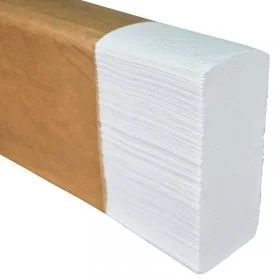 Prosop Hartie Pliat, Alb, V-Fold, 12 buc/pachet Lungime 230 mm, Latime 210 mm, Straturi 2, Material Celuloza, Numar Foi Pe Bu...