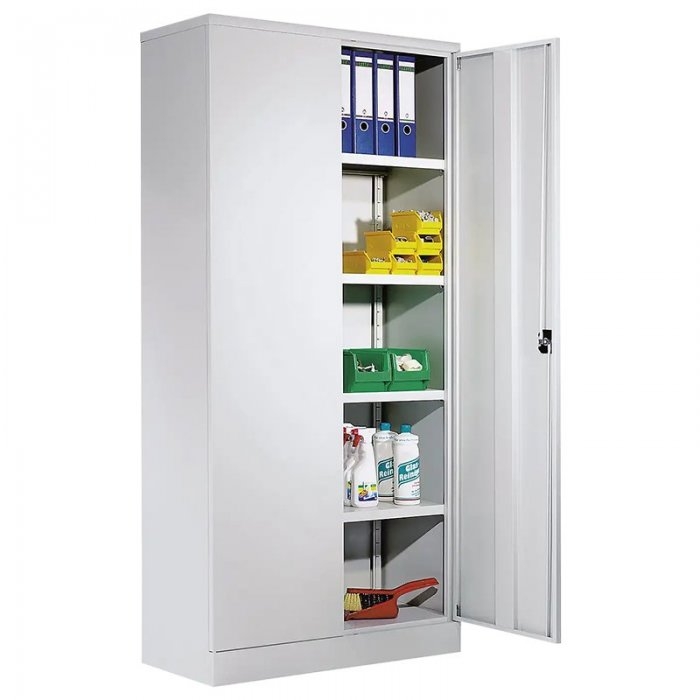 Dulap metalic CEHA, Gri, 92 x 42 x 195 cm Latime 920 mm, Adancime 420 mm, Inaltime 1950 mm, Numar Polite 4, Greutate maxima/p...