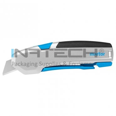 Безопасный нож SECUPRO 625 MARTOR Длина 154 мм, Ширина 59 мм, Толщина 22 мм, Металлическое лезвие, Цвет черный, Пластиковая подставка