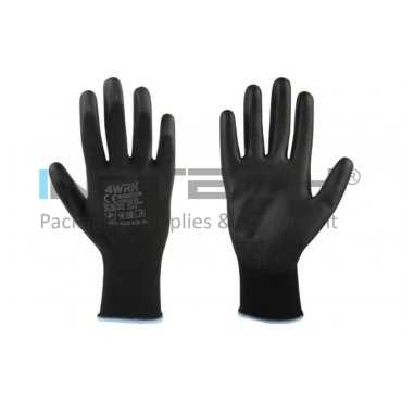 Manusi Lucru MONSOON Marime 10/XL, Material poliester-poliuretan, Greutate 13GR/Manusa gr, Culoare tesatura tricotata neagra-acoperire neagra