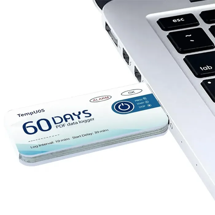 Termometru Digital TempU05 - Monitorizare Temperatura Dimensiuni 67 X 28 X 5.5 mm, Greutate 12 gr-Termometre Digitale Pentru ...