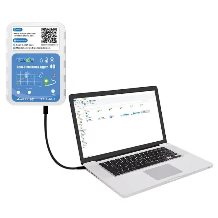 Termometru Digital TT18-4G-S - Monitorizare Temperatura Dimensiuni 90 X 64 X 27 mm, Greutate 138 gr-Termometre Digitale Pentr...