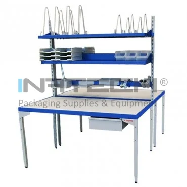 Двойная упаковочная станция LEGRO для электронной коммерции, 160 x 85 см Длина 1600 мм, Ширина 850 мм