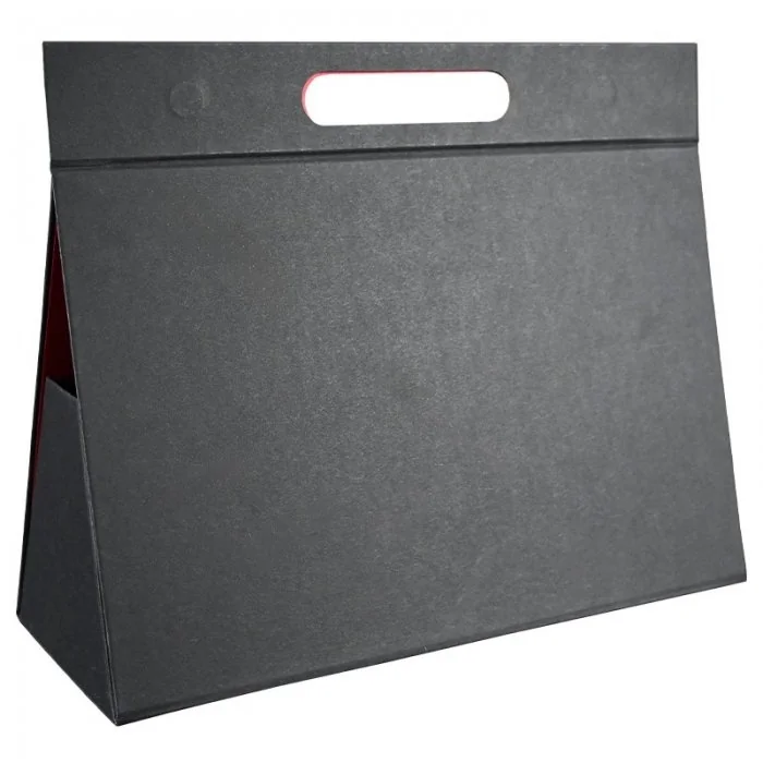 Cutie Pentru Cadouri, Mucava, Premium, 320 x 120 x 200 mm Lungime 317 mm, Latime 317 mm, Inaltime 50 mm, Culoare Negru, Tip C...