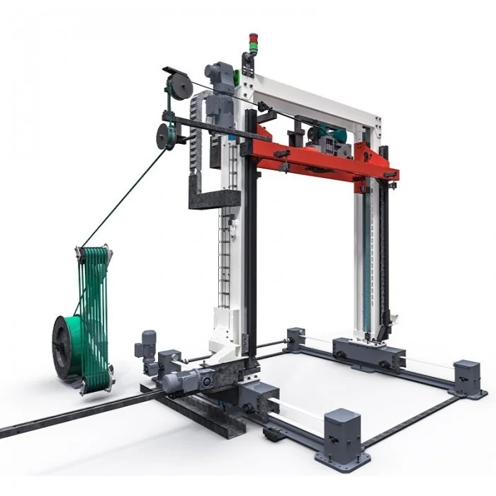Masina Automata Pentru Legarea Verticala A Paletilor-Masini de legat integrate in linia de productie