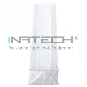 Pungi Cu Pliu De Fund Latime 100 mm, Inaltime 220 mm, Grosime 35 my, Culoare Transparent, Buc / Pachet 1000