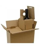 Картонные коробки для транспортировки бутылок вина